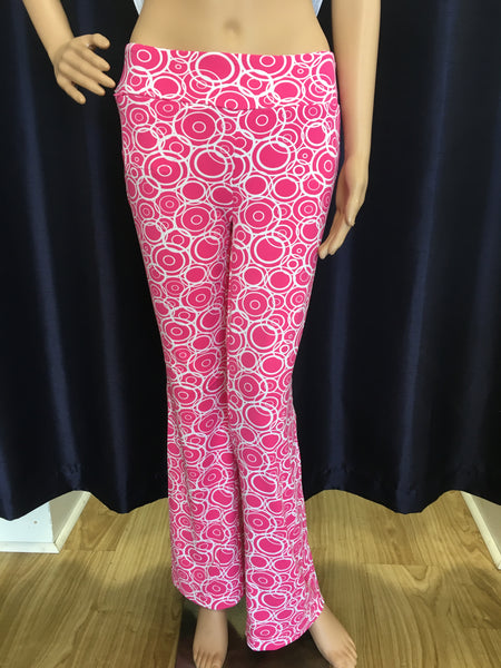 Women Pink Color 100% Cotton Solid Trousers & Pant